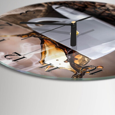 Reloj de pared redondo Café