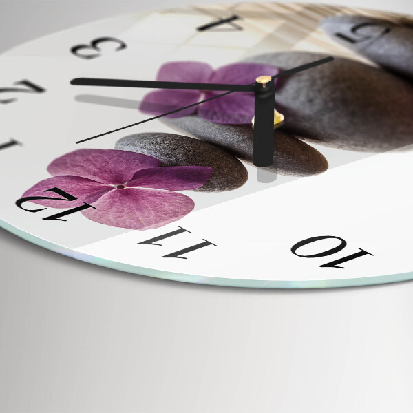 Reloj de pared redondo Spa de piedra