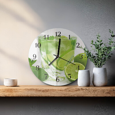 Reloj de pared redondo Carbonato de calcio