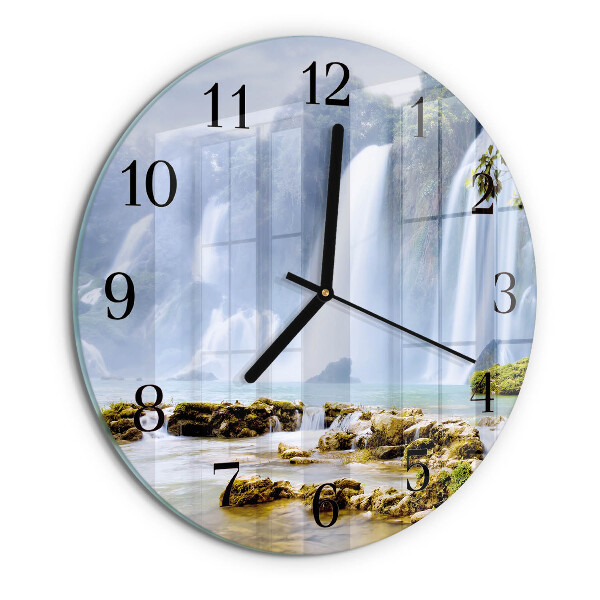 Reloj de pared redondo Cascada