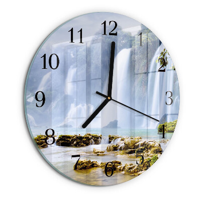 Reloj de pared redondo Cascada