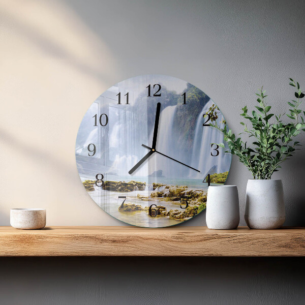 Reloj de pared redondo Cascada