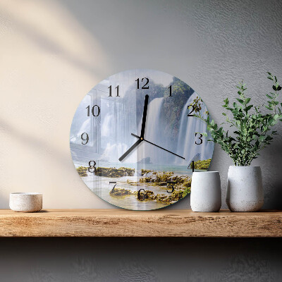 Reloj de pared redondo Cascada