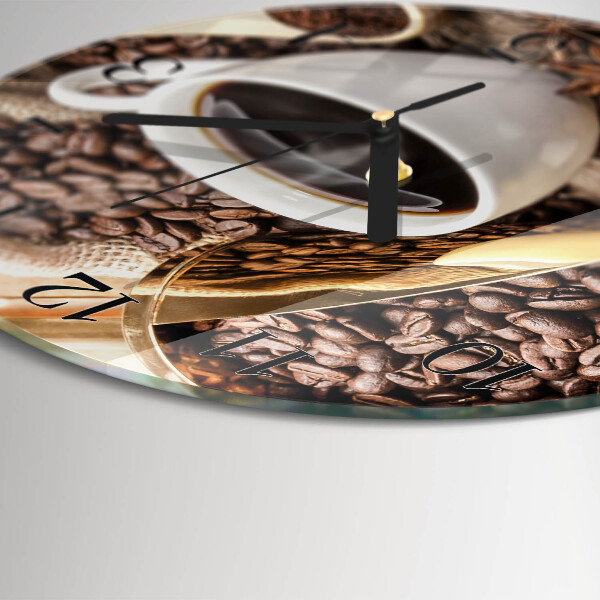 Reloj de pared redondo Café