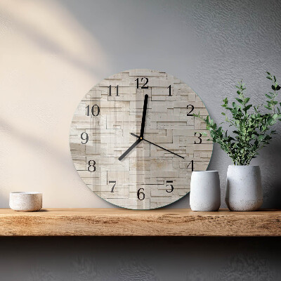 Reloj de pared redondo Muro de piedra
