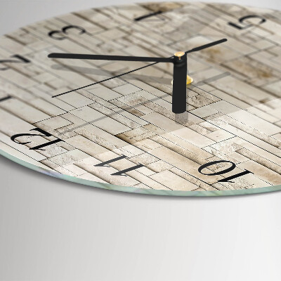 Reloj de pared redondo Muro de piedra