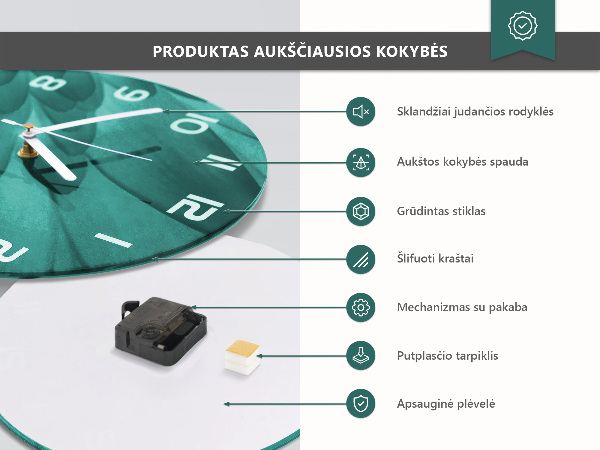 Reloj de pared redondo Muro de piedra