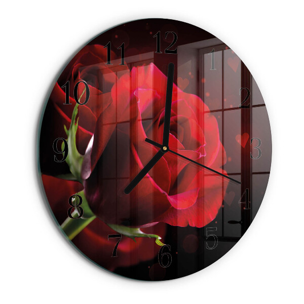Reloj de pared redondo Rosas