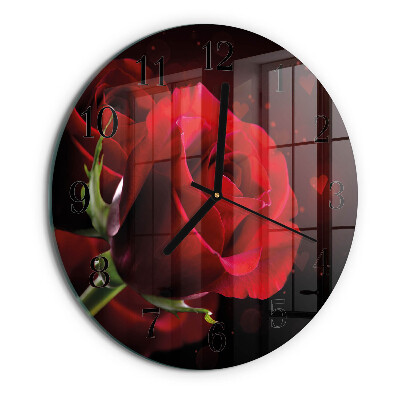 Reloj de pared redondo Rosas