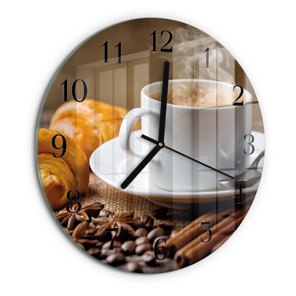 Reloj de pared redondo Canela y anís