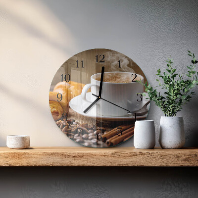 Reloj de pared redondo Canela y anís