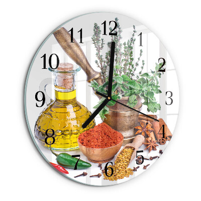 Reloj de pared redondo Especias