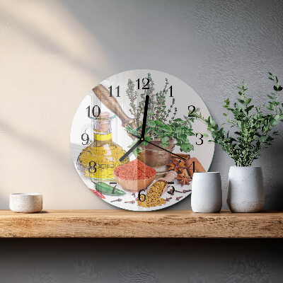 Reloj de pared redondo Especias