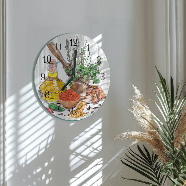 Reloj de pared redondo Especias