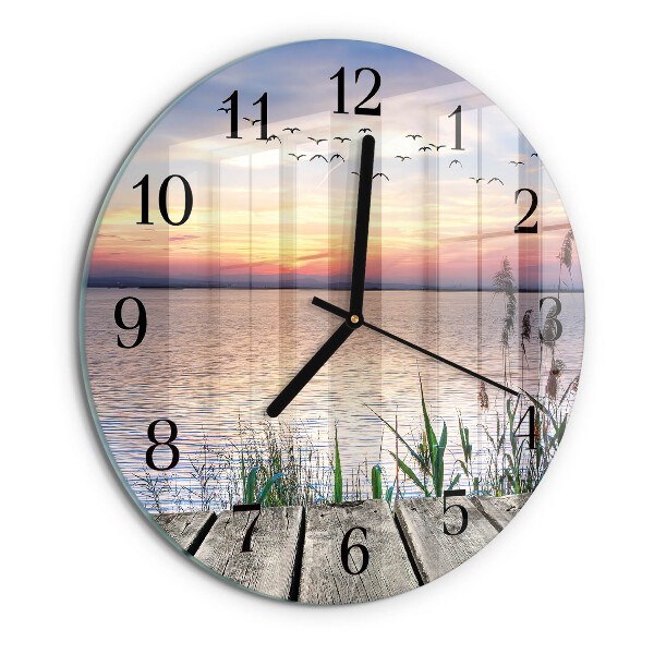 Reloj de pared redondo Lago