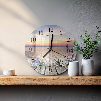 Reloj de pared redondo Lago