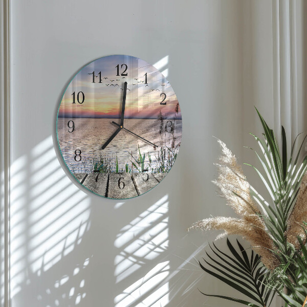 Reloj de pared redondo Lago