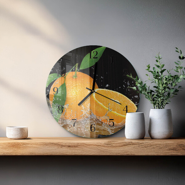Reloj de pared redondo Naranjas