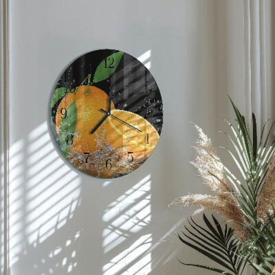Reloj de pared redondo Naranjas