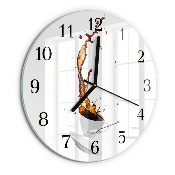 Reloj de pared redondo Café