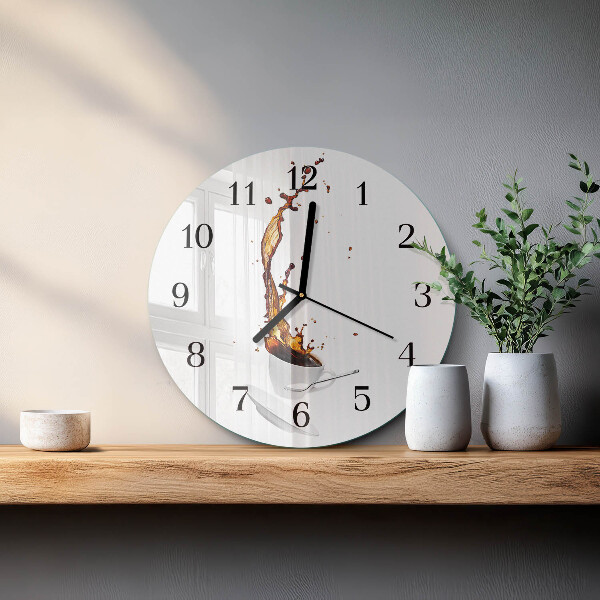 Reloj de pared redondo Café