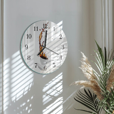 Reloj de pared redondo Café
