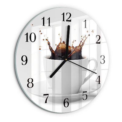 Reloj de pared redondo Café