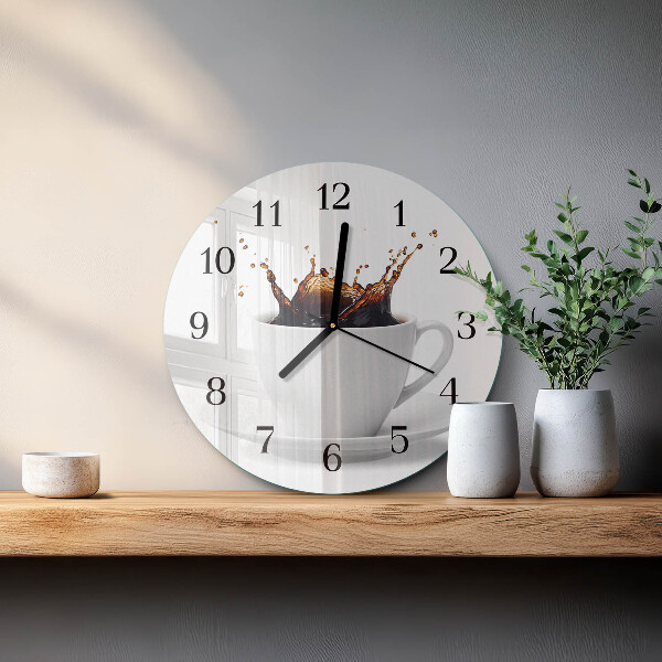 Reloj de pared redondo Café