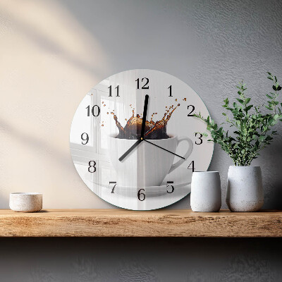 Reloj de pared redondo Café