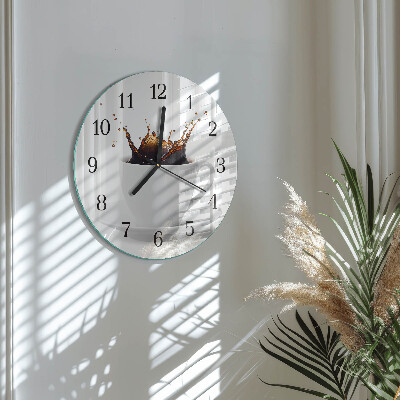 Reloj de pared redondo Café