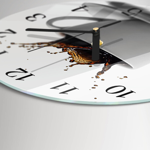 Reloj de pared redondo Café
