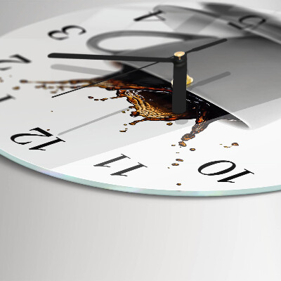 Reloj de pared redondo Café