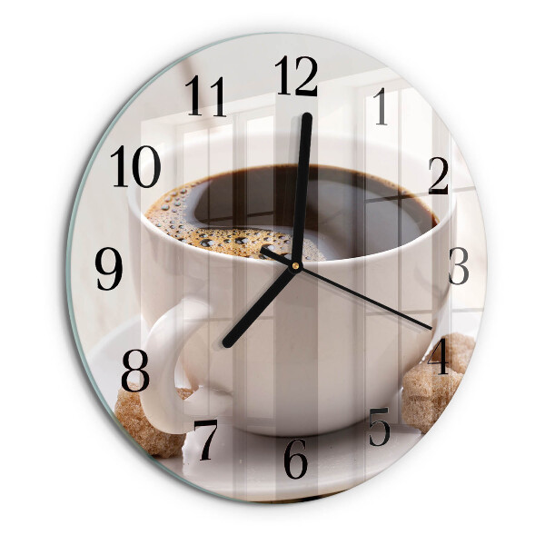 Reloj de pared redondo Café