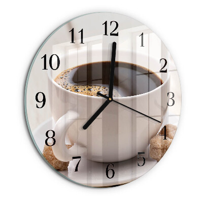 Reloj de pared redondo Café