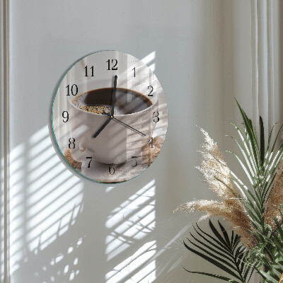 Reloj de pared redondo Café