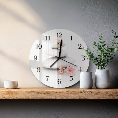 Reloj de pared redondo Piedras