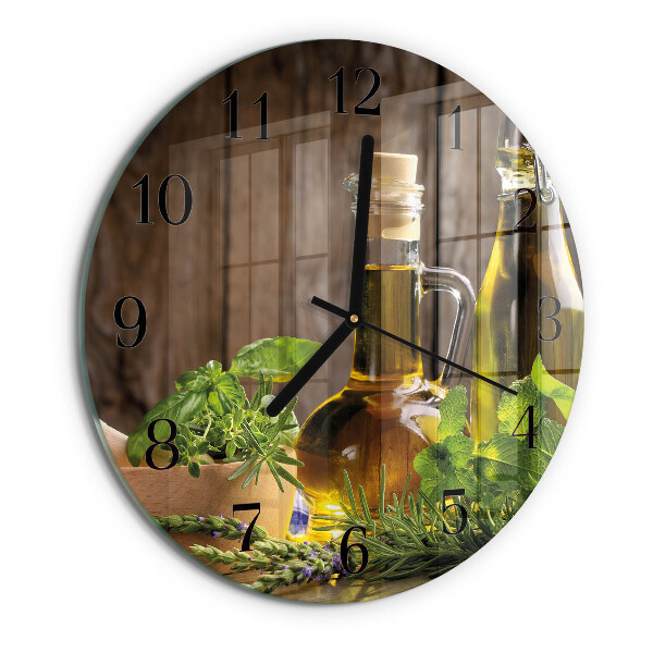Reloj de pared redondo Aceite