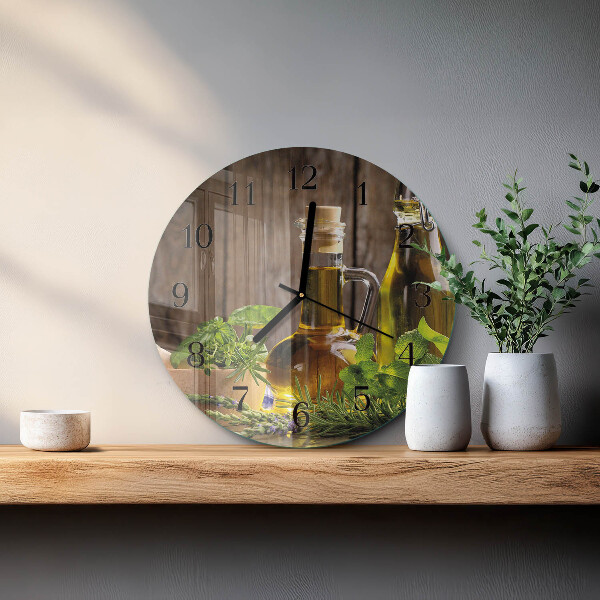 Reloj de pared redondo Aceite