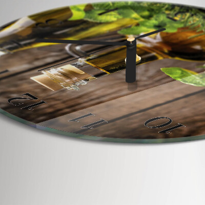 Reloj de pared redondo Aceite
