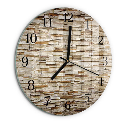 Reloj de pared redondo Escoria de huella