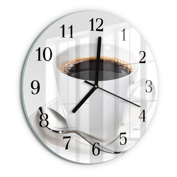 Reloj de pared redondo Café