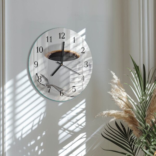 Reloj de pared redondo Café