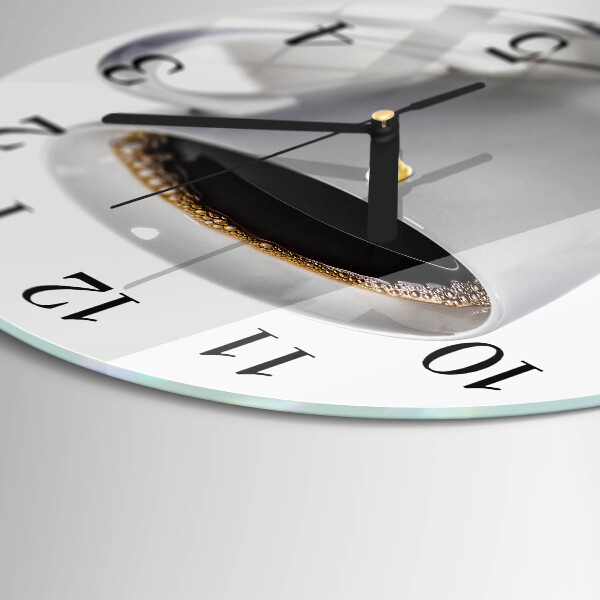Reloj de pared redondo Café