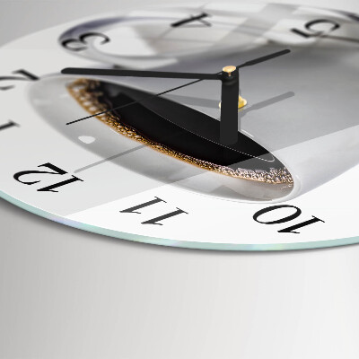 Reloj de pared redondo Café