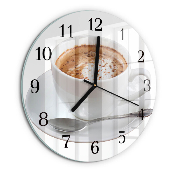 Reloj de pared redondo Café