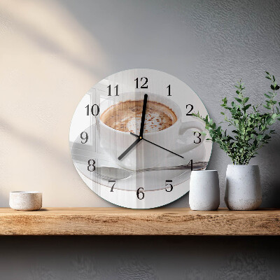 Reloj de pared redondo Café
