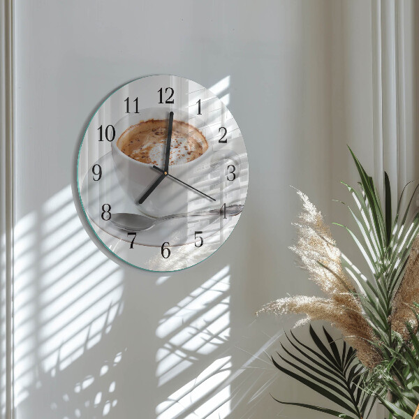 Reloj de pared redondo Café