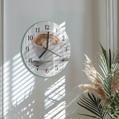 Reloj de pared redondo Café