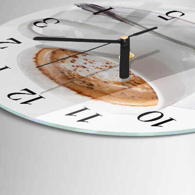 Reloj de pared redondo Café