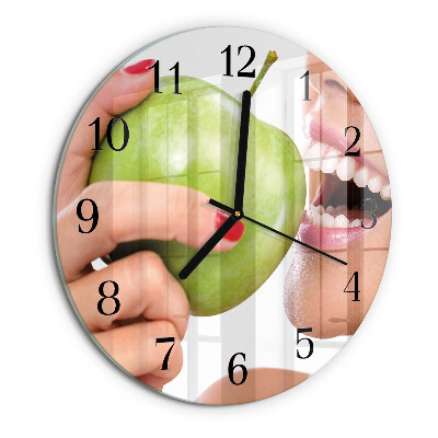 Reloj de pared redondo Manzana